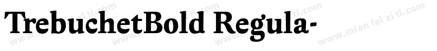TrebuchetBold Regula字体转换